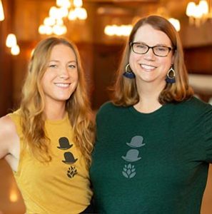 Evelyn Kofler (Owner) and Michelle Lapp (Taproom Manager) at Two Blokes Brewing in Mount Pleasant, SC.