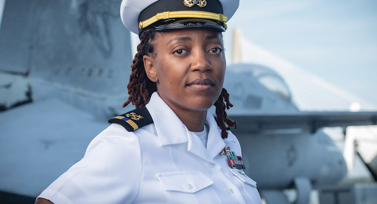 Summer Levert, Port Operations Officer in the United States Navy