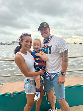 Cici Carter, husband Cody and son Colton.