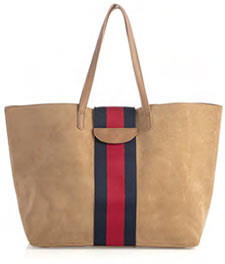 Suede tote at Nellie & Loa