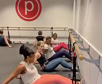 Group of women exercising at Pure Barre Summerville