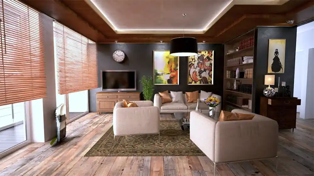 Interior home design photo of a living room. Photo credit: Pixabay on Pexels.com