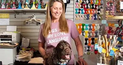 Jennie Dudley, owner of Hairy Winston Pet Boutique & Grocery