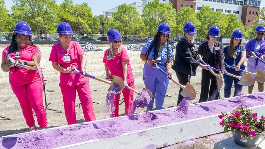 MOUNT PLEASANT, April 2025: Groundbreaking ceremony for the new Center for Women's Health at East Cooper Medical Center in Mt. Pleasant, SC.