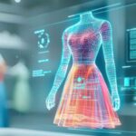 Graphic of a futuristic AI dress