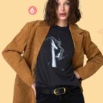 Image of a teen girl wearing Collaboration graphic tee