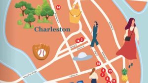 Cropped version of Downtown Charleston Hub Map