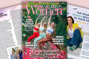 Ad: read Charleston Women digital magazine online